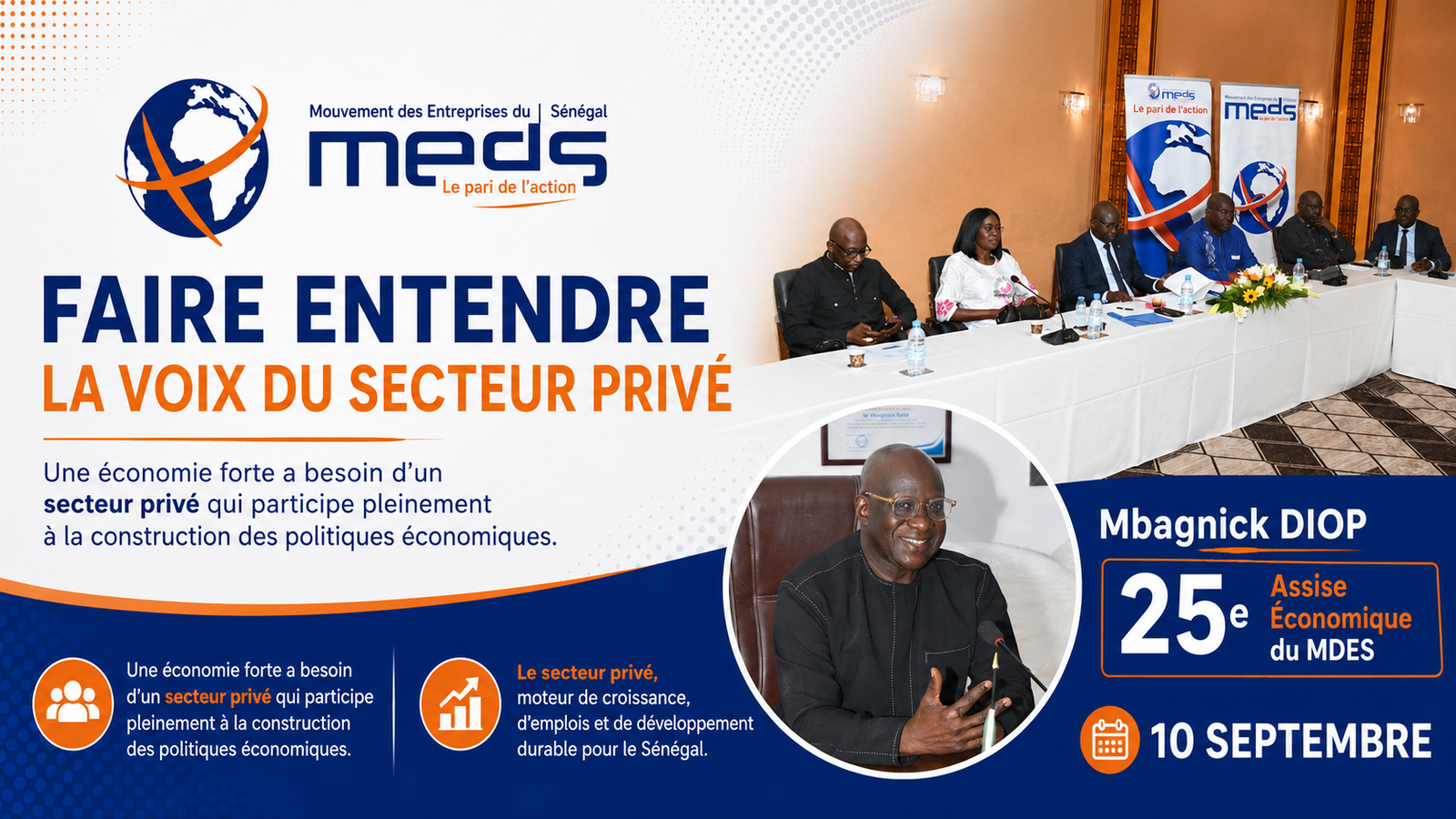 25ᵉ Assises Économiques Annuelles du MEDS : penser au-delà de l’urgence et faire entendre la voix du secteur privé