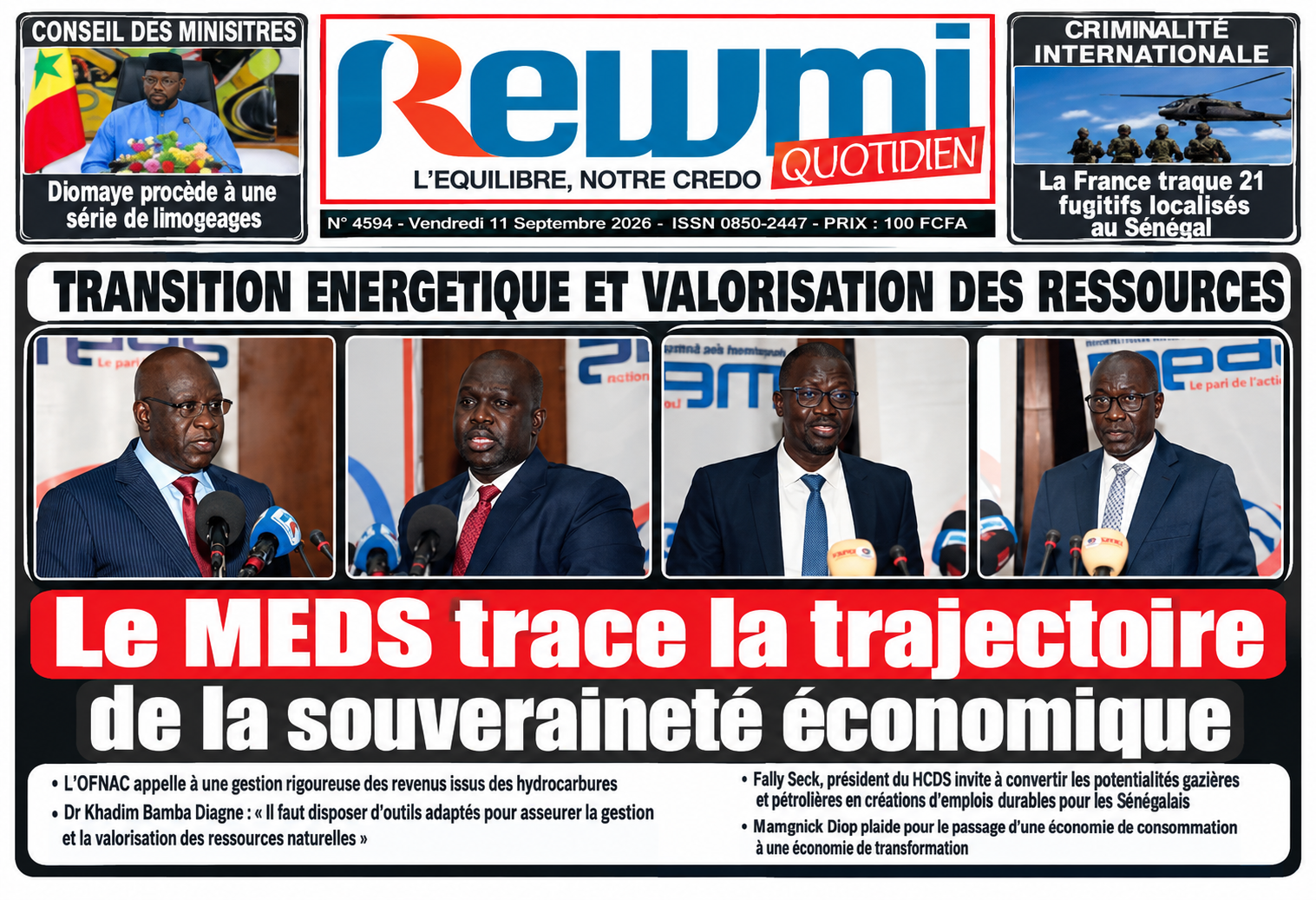 25ᵉ Assises Économiques du MEDS : le Sénégal face au défi de la souveraineté économique